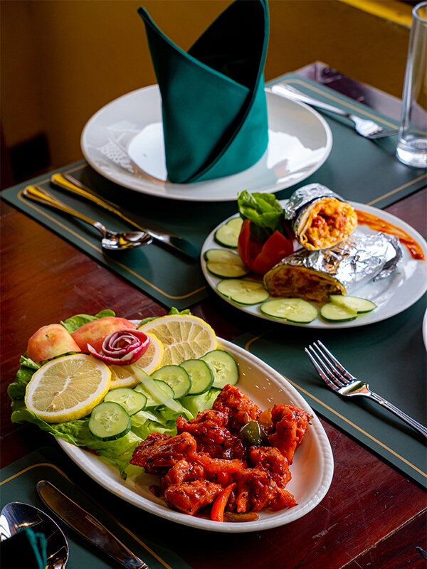 the one indian with delecious food