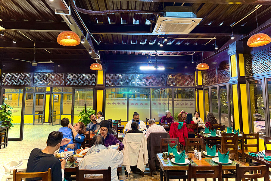 main dinning room at the one indian halong