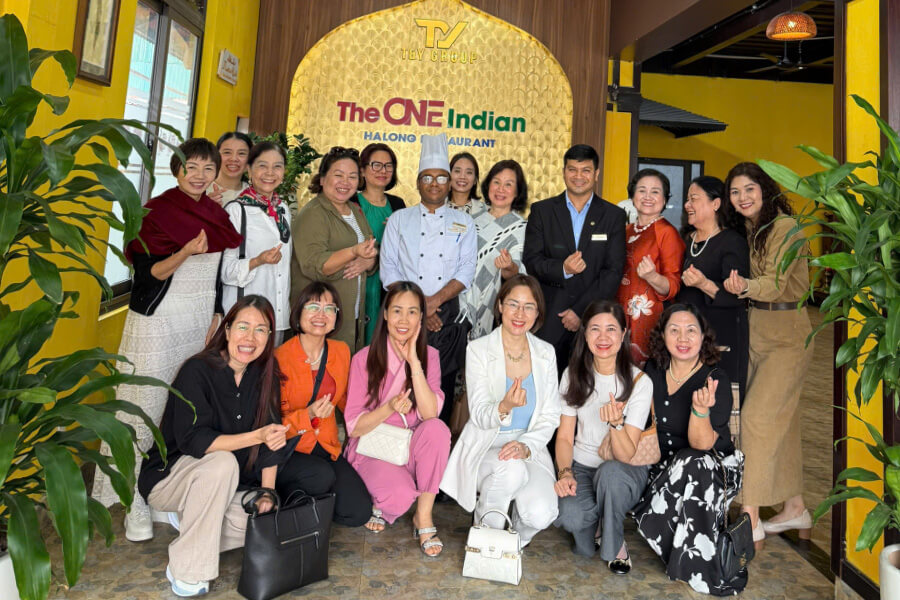 Hnew builds connection in Indian restaurants in halong